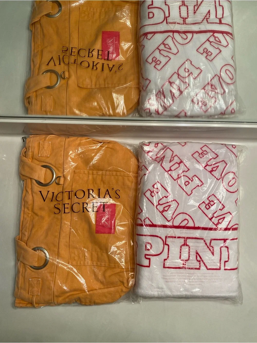 Victoria's Secret Flat Bottom Tote & Towel Set